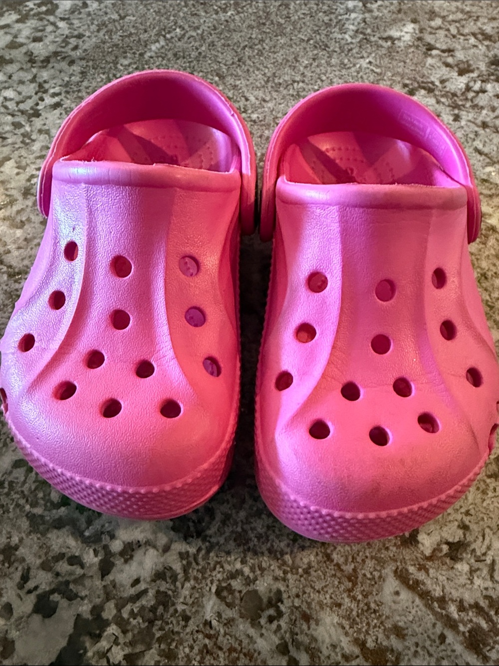 Kids Pink Crocs - 9
